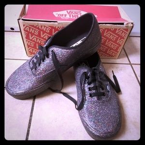 Vans oldschool rainbow glitter sneakers wm 9.5 nwb